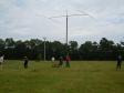 Erecting a beam at FARA Field Day 2014